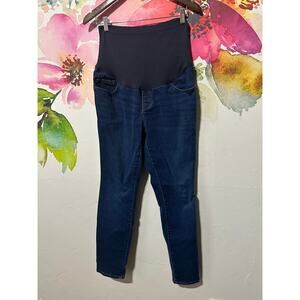 Old Navy Maternity Full Panel Skinny Jeans Women's Size 12 Long Comfort